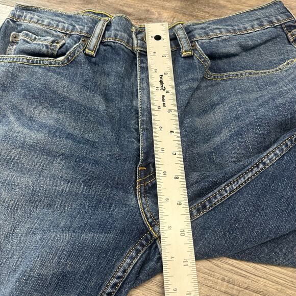 Levi's 514 Red Tab Mid Wash Faded Blue Mens 32x29 Straight Worn‎ In Denim Jeans - Picture 9 of 11